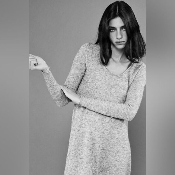 Zara Limited Edition Alpaca Wool Dress New - Picture 2 of 5